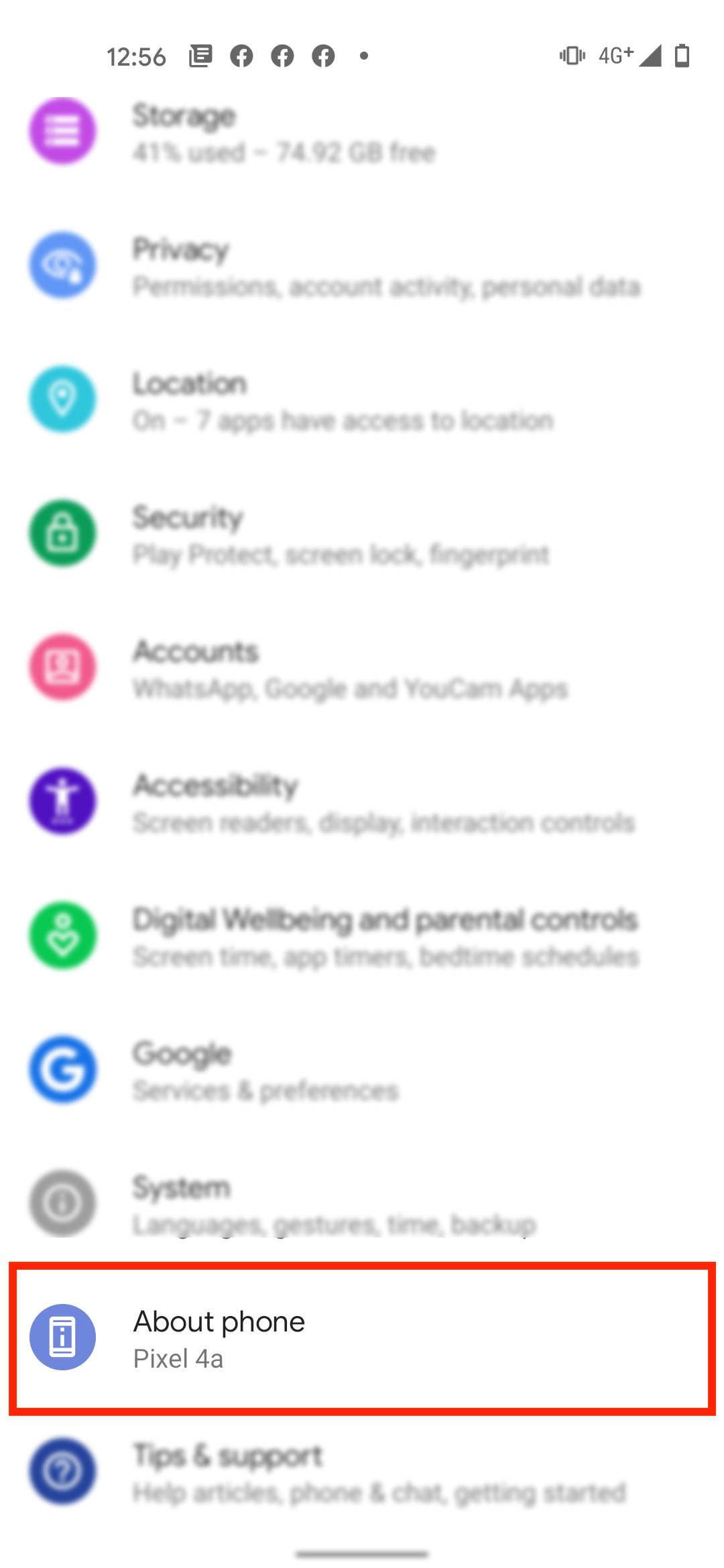 Finder modelnummeret på Android-enheder