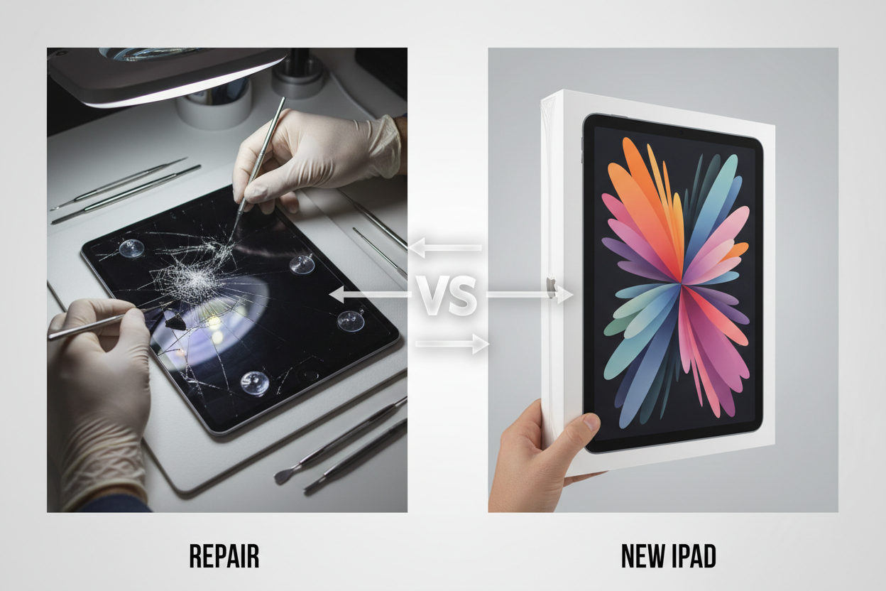 iPad skærm reparation vs ny iPad – Hvad er det smarteste valg?