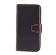 iPhone 16 Plus Ægte Læder Flip Cover (Brun)